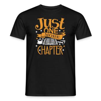 Reading Just One More Chapter Book Love - Men's T-Shirt - black - Front - AI Model Male 178 light (178cm)