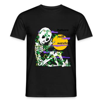 squelette - T-shirt homme - noir - Devant - AI Model Male 178 light (178cm)