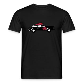 Punk Car - Men's T-Shirt - black - Front - AI Model Male 178 light (178cm)