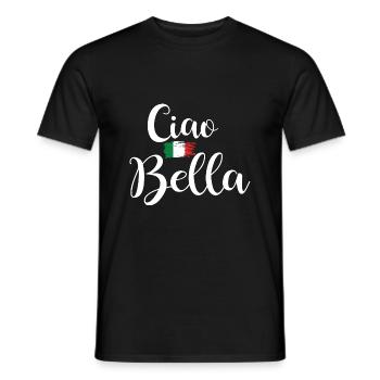 Ciao Bella - Chemise Flirt - T-shirt homme - noir - Devant - AI Model Male 178 light (178cm)