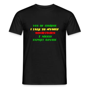 funny quotes about me - Men's T-Shirt - black - Front - AI Model Male 178 light (178cm)