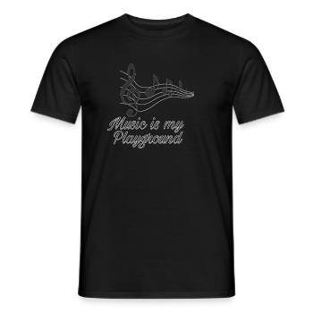 Music - Männer T-Shirt - Schwarz - Vorne - AI Model Male 178 light (178cm)