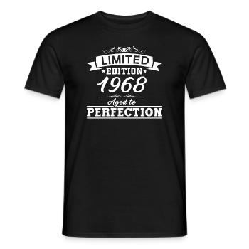 1968 - Männer T-Shirt - Schwarz - Vorne - AI Model Male 178 light (178cm)