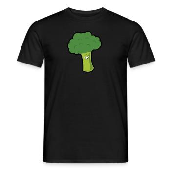 Brocoli ! Brocoli ! - À manger ! Cadeau ! Vert ! Green ! - T-shirt homme - noir - Devant - AI Model Male 178 light (178cm)