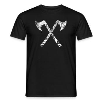 Vikings, Vikings, Odin, Thor, Ragnar, Ivar - Men's T-Shirt - black - Front - AI Model Male 178 light (178cm)