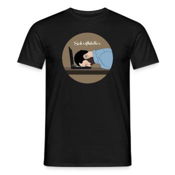 Schriftsteller - Männer T-Shirt - Schwarz - Vorne - AI Model Male 178 light (178cm)