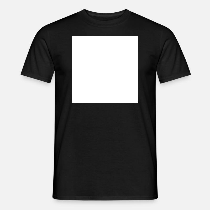 No Need For A Logo - White Square - Männer T-Shirt - Schwarz