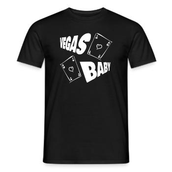 Vegas Baby - T-shirt homme - noir - Devant - AI Model Male 178 light (178cm)