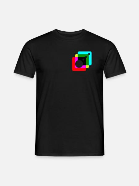 Instagram 3D - Männer T-Shirt - Schwarz