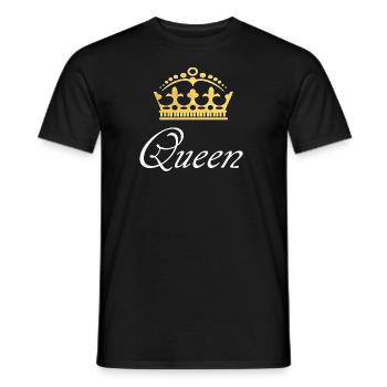 Queen T-Shirt - T-shirt homme - noir - Devant - AI Model Male 178 light (178cm)