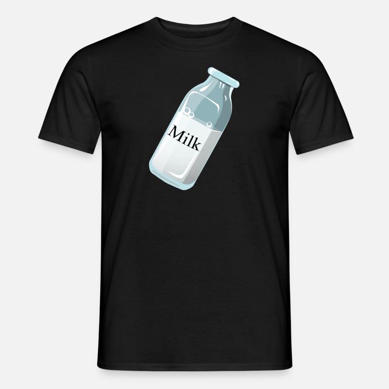 Milch - Männer T-Shirt - Schwarz