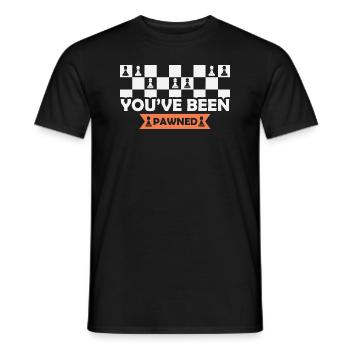 Jeu d'échecs avec Matt Jeu d'échecs - T-shirt homme - noir - Devant - AI Model Male 178 light (178cm)