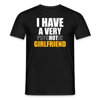 petite amie - T-shirt homme - noir - Devant - AI Model Male 178 light (178cm)