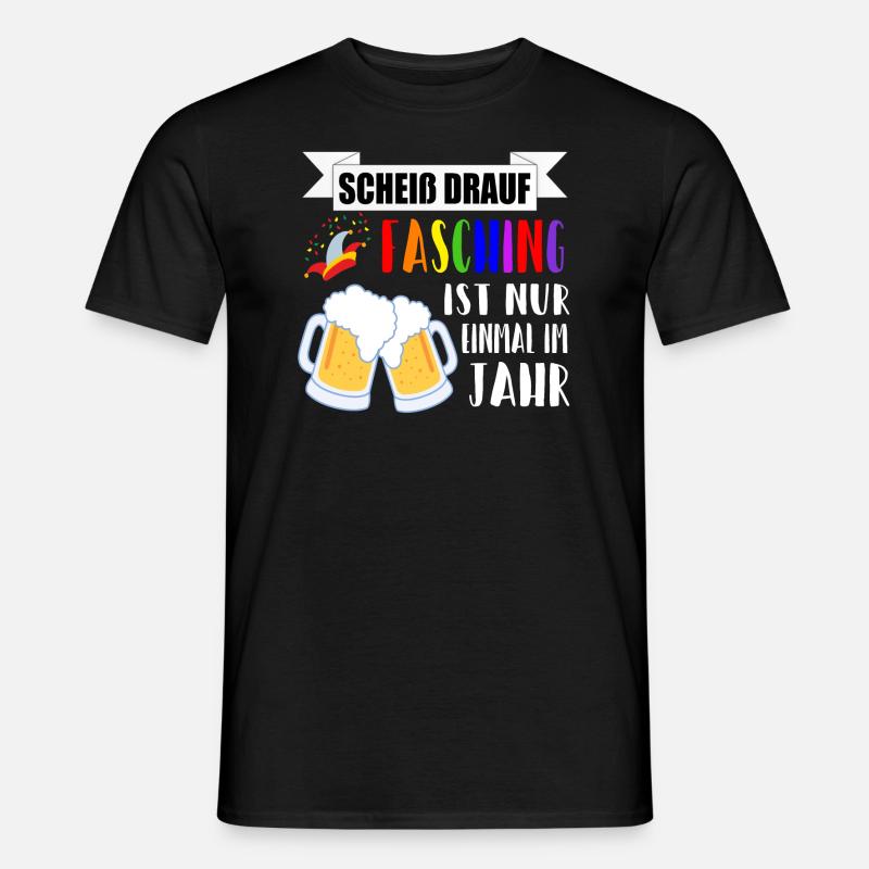 Fasching Geschenkidee - Männer T-Shirt - Schwarz