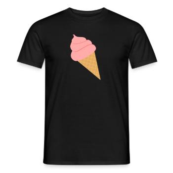 Crème glacée Ice Cream Summer Soft Cream Gift - T-shirt homme - noir - Devant - AI Model Male 178 light (178cm)