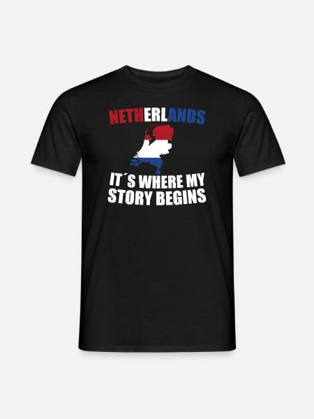 Netherlands - Men's T-Shirt - black