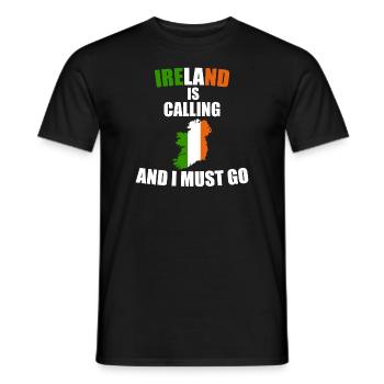 Irlande - T-shirt homme - noir - Devant - AI Model Male 178 light (178cm)