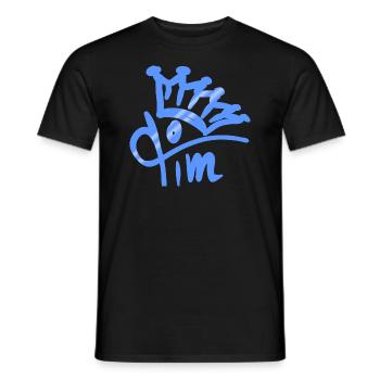 Name name tag Tim - Men's T-Shirt - black - Front - AI Model Male 178 light (178cm)