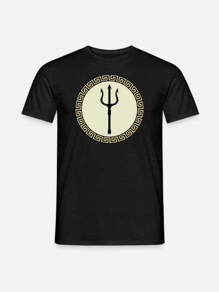 Grèce, Leonidas, Sparta, Athènes, Poséidon - T-shirt homme - noir