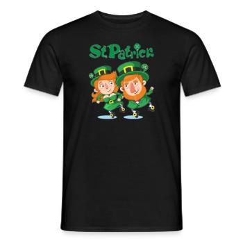 St Patick - T-shirt homme - noir - Devant - AI Model Male 178 light (178cm)