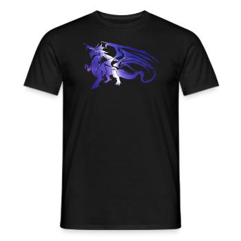 Dragon de foudre - T-shirt homme - noir - Devant - AI Model Male 178 light (178cm)