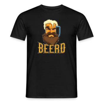 Bart Krug - Beerd - Buveur de bière - T-shirt homme - noir - Devant - AI Model Male 178 light (178cm)