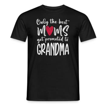 Seules les meilleures mamans sont promues à grand-mère - T-shirt homme - noir - Devant - AI Model Male 178 light (178cm)