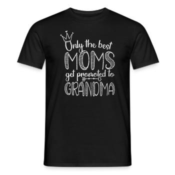 Seules les meilleures mamans sont promues à grand-mère - T-shirt homme - noir - Devant - AI Model Male 178 light (178cm)