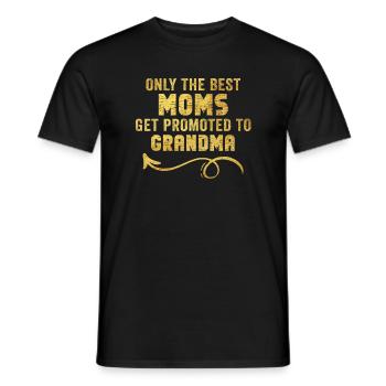 Seules les meilleures mamans sont promues à grand-mère - T-shirt homme - noir - Devant - AI Model Male 178 light (178cm)