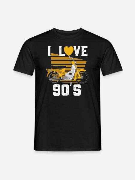 1990's 90s I Heart Nineties I Love the 90's Old - T-shirt herr - svart