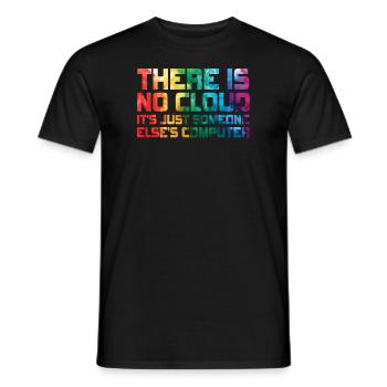 Il n’y a pas de nuage, c’est juste celui de quelqu’un d’autre - T-shirt homme - noir - Devant - AI Model Male 178 light (178cm)