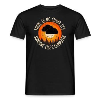 Il n’y a pas de nuage, c’est juste celui de quelqu’un d’autre - T-shirt homme - noir - Devant - AI Model Male 178 light (178cm)