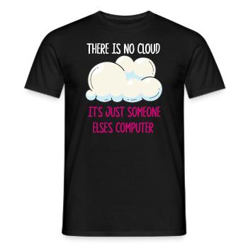 Il n’y a pas de nuage, c’est juste celui de quelqu’un d’autre - T-shirt homme - noir - Devant - AI Model Male 178 light (178cm)