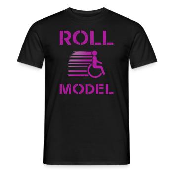 Roll Model Disability Awareness PWD Wheelchair - Männer T-Shirt - Schwarz - Vorne - AI Model Male 178 light (178cm)