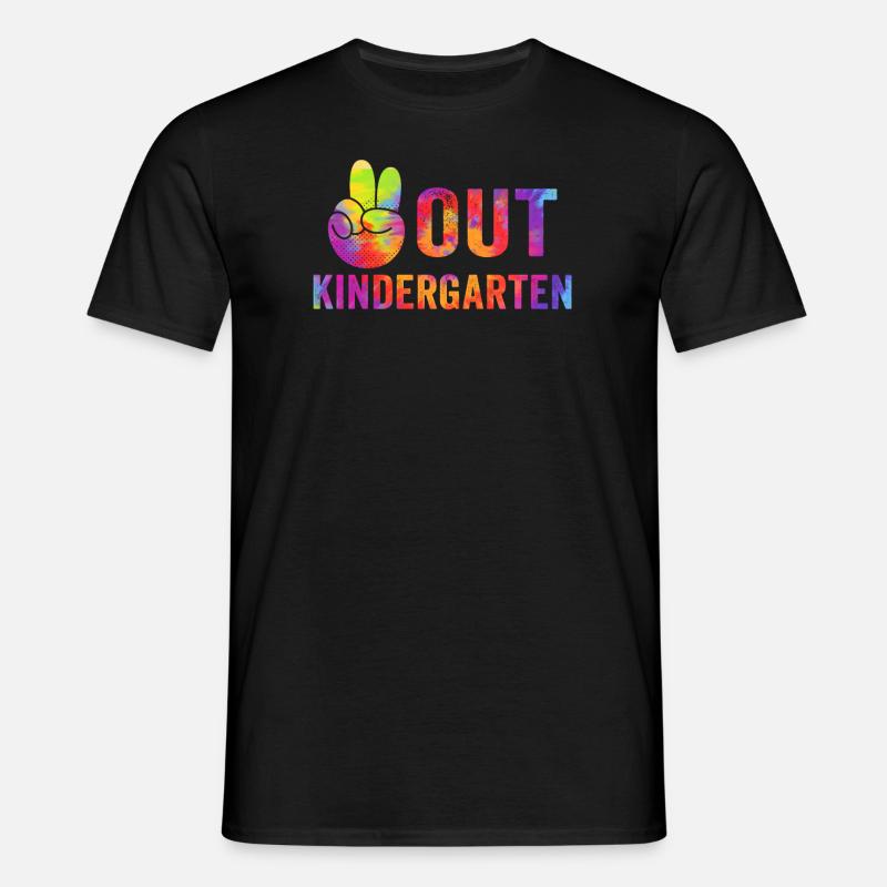 Out Kindergarten - Männer T-Shirt - Schwarz