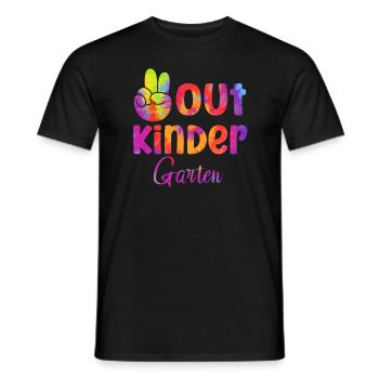 Out Kindergarten - Men's T-Shirt - black - Front - AI Model Male 178 light (178cm)