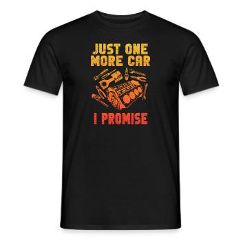 Juste une pièce de voiture de plus que je promets - T-shirt homme - noir - Devant - AI Model Male 178 light (178cm)