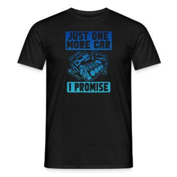 Juste une pièce de voiture de plus que je promets - T-shirt homme - noir - Devant - AI Model Male 178 light (178cm)