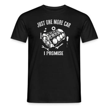 Juste une pièce de voiture de plus que je promets - T-shirt homme - noir - Devant - AI Model Male 178 light (178cm)