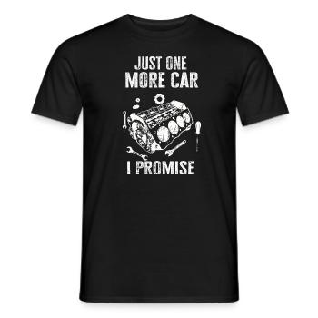 Juste une pièce de voiture de plus que je promets - T-shirt homme - noir - Devant - AI Model Male 178 light (178cm)