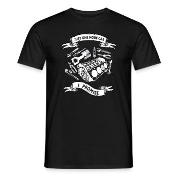 Juste une pièce de voiture de plus que je promets - T-shirt homme - noir - Devant - AI Model Male 178 light (178cm)