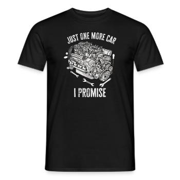 Juste une pièce de voiture de plus que je promets - T-shirt homme - noir - Devant - AI Model Male 178 light (178cm)