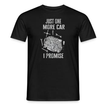Juste une pièce de voiture de plus que je promets - T-shirt homme - noir - Devant - AI Model Male 178 light (178cm)