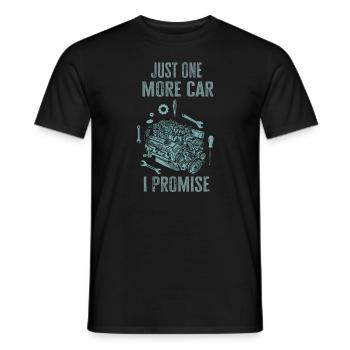 Juste une pièce de voiture de plus que je promets - T-shirt homme - noir - Devant - AI Model Male 178 light (178cm)