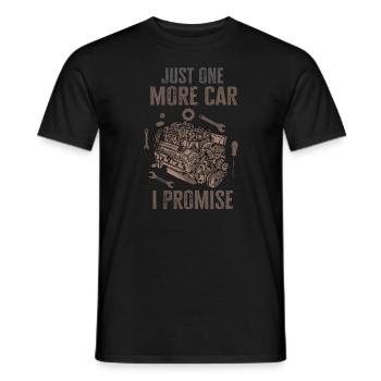 Juste une pièce de voiture de plus que je promets - T-shirt homme - noir - Devant - AI Model Male 178 light (178cm)