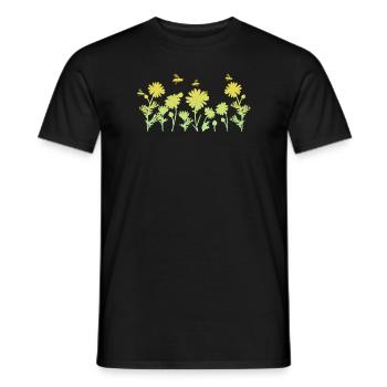 Marguerites Daisy Summer Daisies Flower Garden - Männer T-Shirt - Schwarz - Vorne - AI Model Male 178 light (178cm)