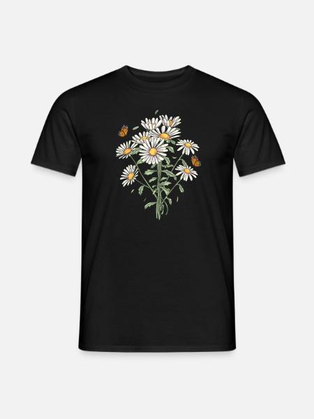 Marguerites Daisy Summer Daisies Flower Garden - Männer T-Shirt - Schwarz