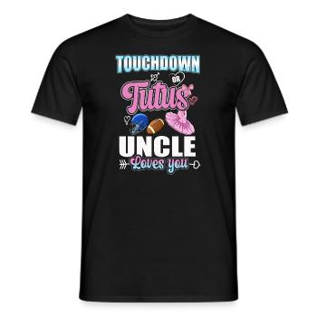 Touchdown or Tutu Uncle Loves You - Men's T-Shirt - black - Front - AI Model Male 178 light (178cm)