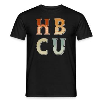 Historical Black College University - Men's T-Shirt - black - Front - AI Model Male 178 light (178cm)