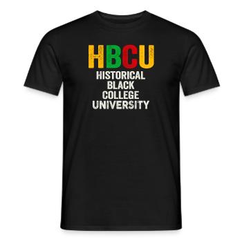 Historical Black College University - Männer T-Shirt - Schwarz - Vorne - AI Model Male 178 light (178cm)